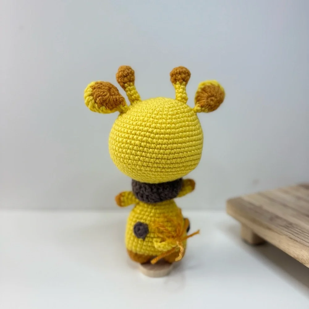 Sleeping Baby Giraffe Handmade Crochet Amigurumi - Picture 9 of 9